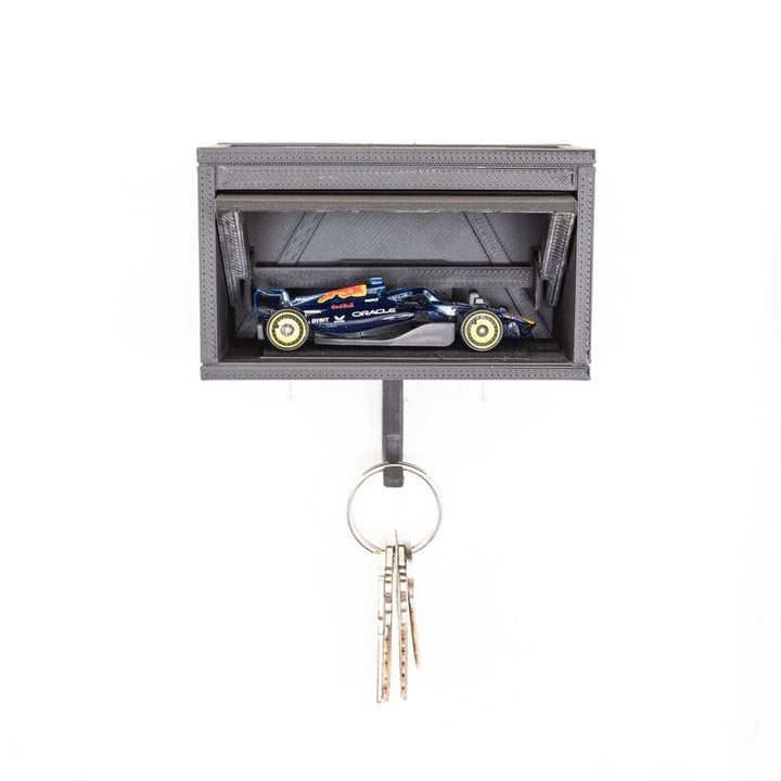 GaragePulse™ — Transform Every Key Drop into a Heart - Racing Celebration of Your Car Passion (Knight Black Limited Edition ) - Car Garage Key Holder | Zavonix