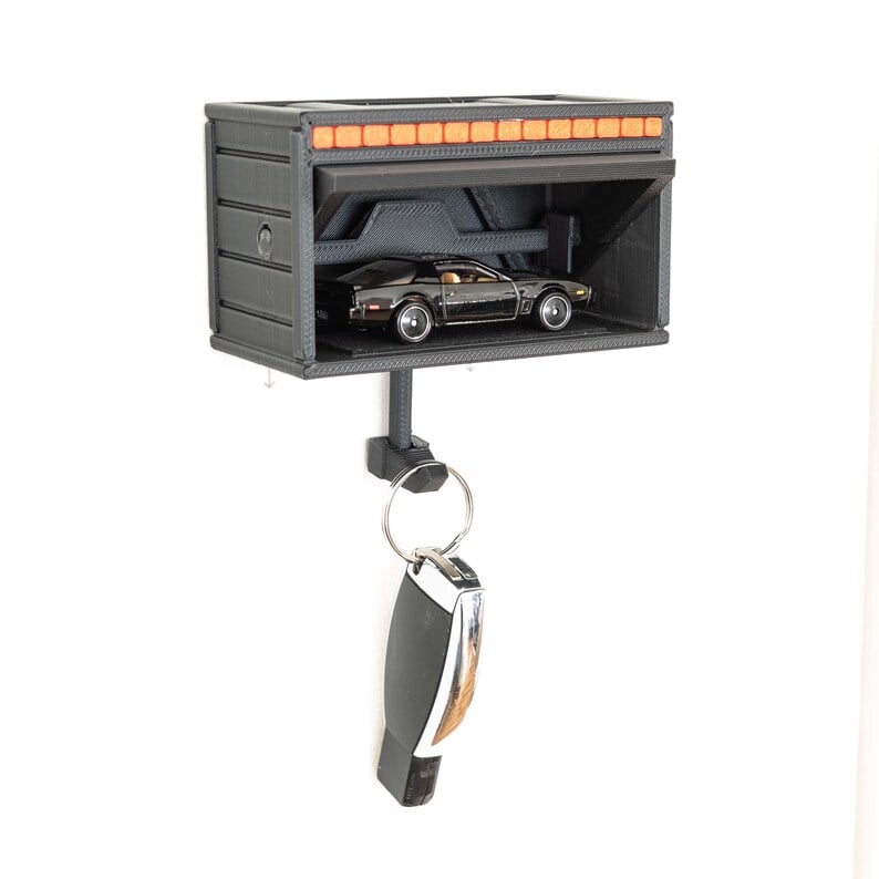 GaragePulse™ — Transform Every Key Drop into a Heart - Racing Celebration of Your Car Passion (Knight Black Limited Edition ) - Car Garage Key Holder | Zavonix