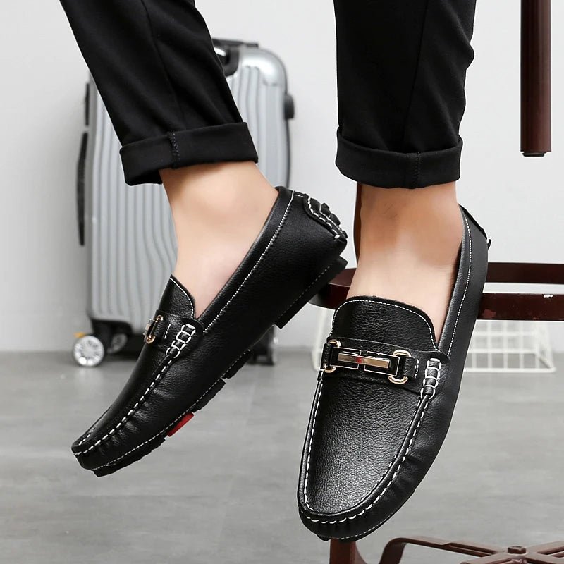 Gardo Hide slip - ons (Black US 6 / EU 38) - | Zavonix