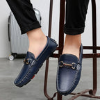 Gardo Hide slip - ons (Blue US 6 / EU 38) - | Zavonix