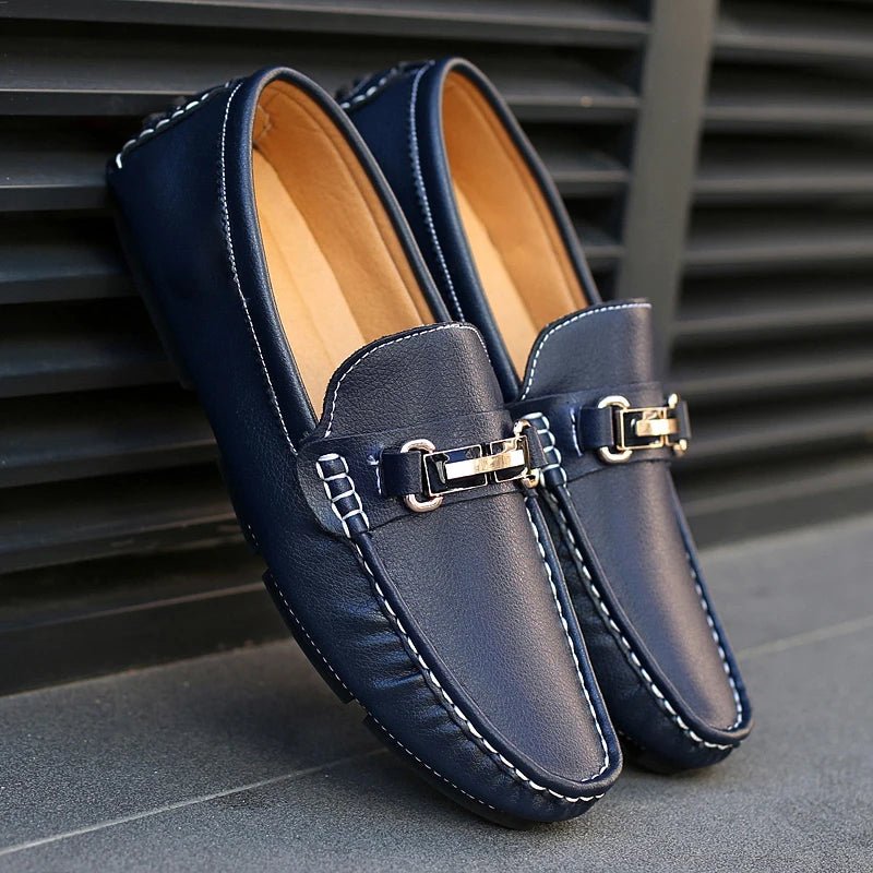 Gardo Hide slip - ons (Blue US 6 / EU 38) - | Zavonix