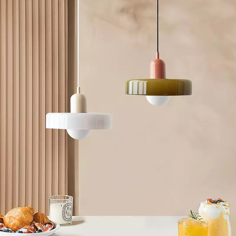 Geometric Glass Ring Pendant Light Product Image 02