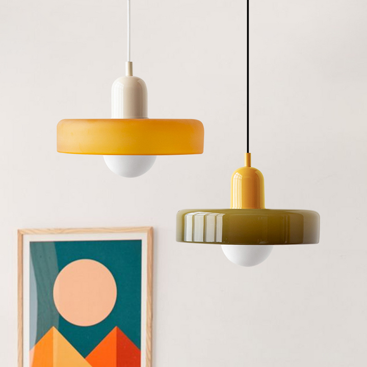 Geometric Glass Ring Pendant Light Product Image 06