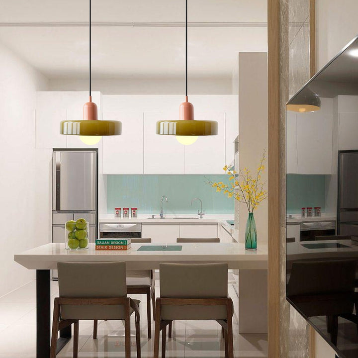 Geometric Glass Ring Pendant Light Product Image 44