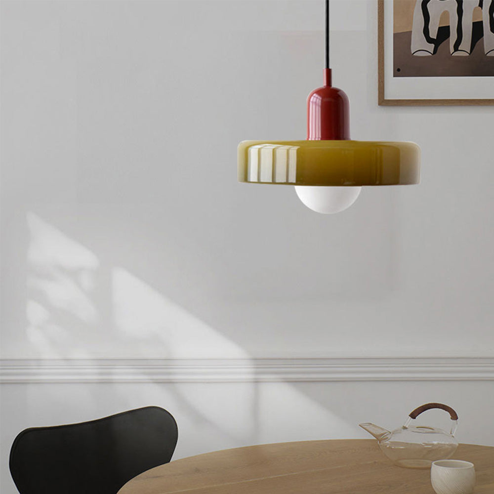 Geometric Glass Ring Pendant Light Product Image 46