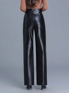 "Ginevra" Faux Leather Pants (Black XS) - | Zavonix
