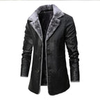 "Giorgia" Vegan Leather Winter Coat (Black XS) - Jacket | Zavonix