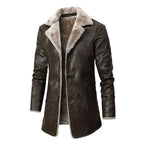 "Giorgia" Vegan Leather Winter Coat (Black XS) - Jacket | Zavonix
