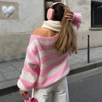 Giorina Classic Wealth Style Sweater (Blue S) - | Zavonix