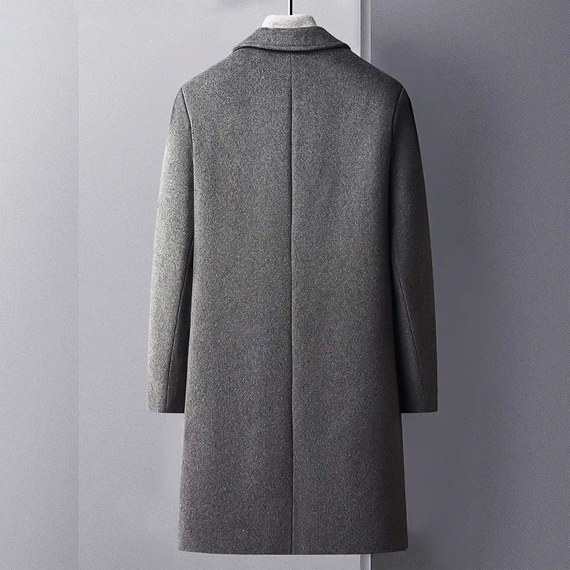 "Giovanni d'Argento" Woolen Trench Coat (Black XS) - Jacket | Zavonix