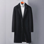 "Giovanni d'Argento" Woolen Trench Coat (Black XS) - Jacket | Zavonix