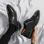 Giulio Marino Vintage Oxford Shoes (Black 6) - | Zavonix
