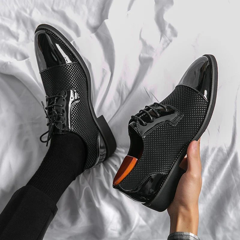 Giulio Marino Vintage Oxford Shoes (Black 6) - | Zavonix