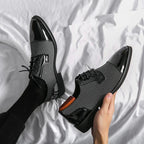 Giulio Marino Vintage Oxford Shoes (Black 6) - | Zavonix