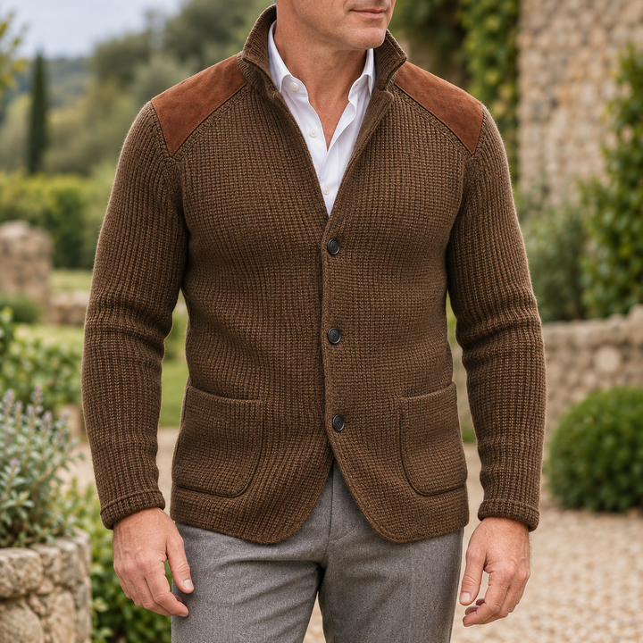Glenquarr Shoulder-Patch Knit Jacket product image 5