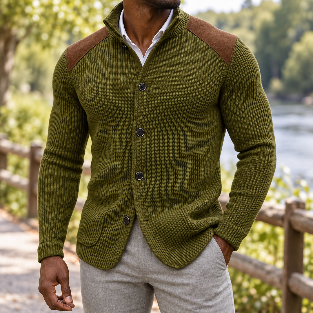 Glenquarr Shoulder-Patch Knit Jacket product image 6