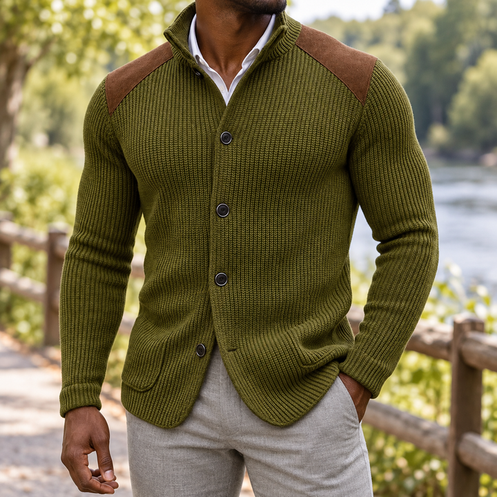 Glenquarr Shoulder-Patch Knit Jacket product image 6