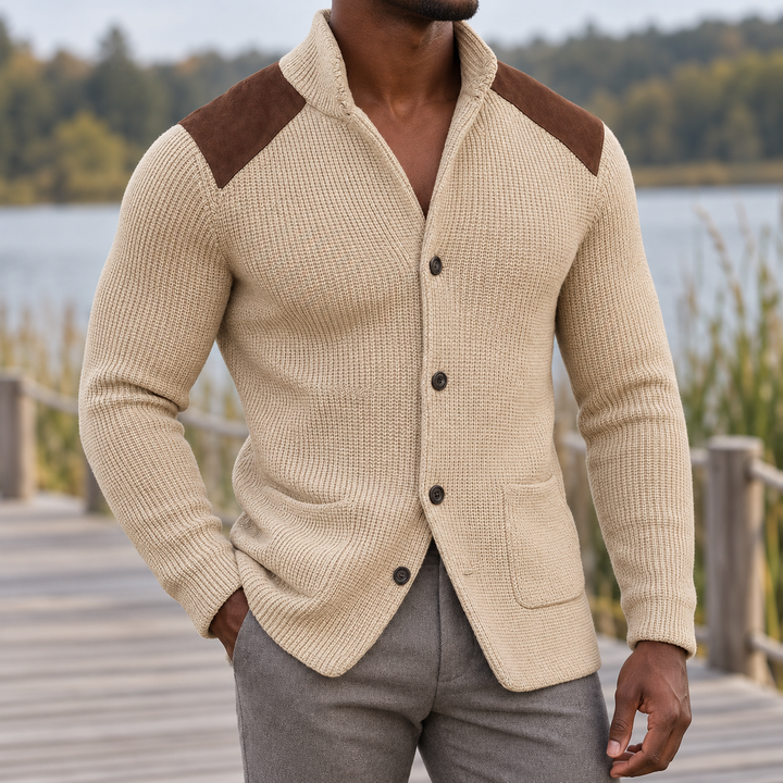 Glenquarr Shoulder-Patch Knit Jacket product image 8