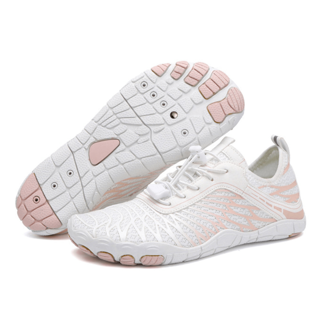 GlideFlex Lightweight Shoes — Breathable Flexible Comfort with Anti - Slip Sole (White Women 5 - 5.5 | Men 4.5 | EU 36) - | Zavonix