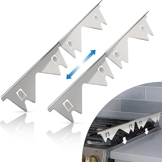 GlideGuard™ — Seal Every Crumb Away for a Spotless, Stress - Free Kitchen (Silver Stainless Steel (2 pieces) ) - Houseware & Kitchen | Zavonix