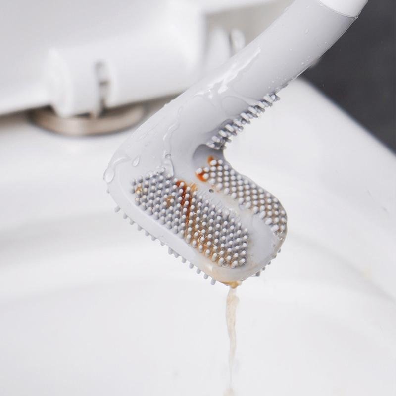 Glimsa Toilet Brush | Give your toilet a sparkling clean even in the hardest - to - reach corners (White Without Holder) - | Zavonix
