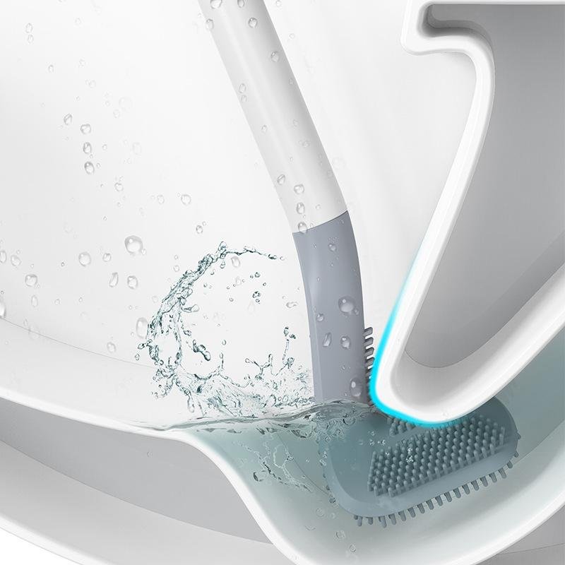 Glimsa Toilet Brush | Give your toilet a sparkling clean even in the hardest - to - reach corners (White Without Holder) - | Zavonix