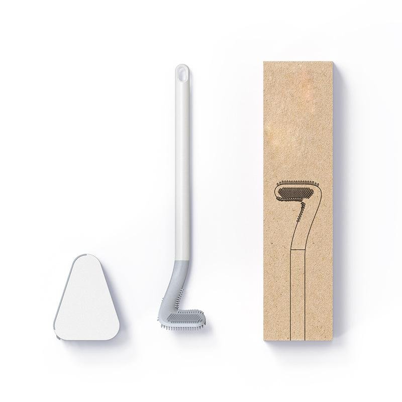Glimsa Toilet Brush | Give your toilet a sparkling clean even in the hardest - to - reach corners (White Without Holder) - | Zavonix