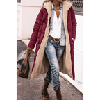 Gloria Women's Puffer Trench Coat | Long Cut, Quilted Design 1