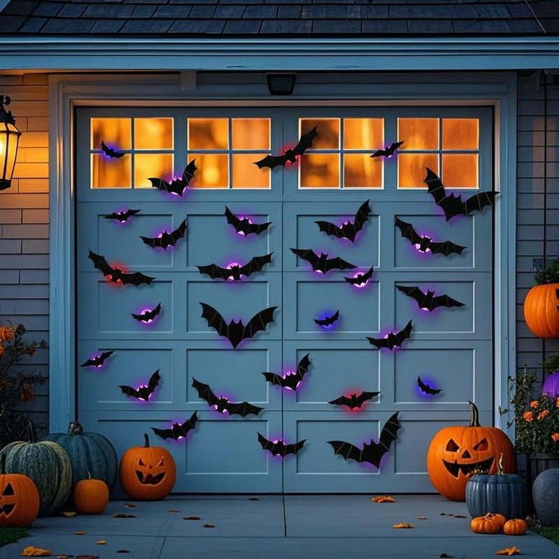 GlowHaunt – Glowing 3D Bats for Enchanted Walls (12 Pcs Set) ( ) - | Zavonix