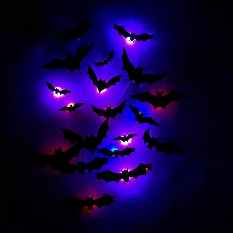 GlowHaunt – Glowing 3D Bats for Enchanted Walls (12 Pcs Set) ( ) - | Zavonix