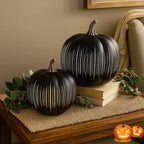 GlowPumpkin™ — Ignite Envy with a Magical, Heart - Stealing Autumn Ambiance (Black Small) - Home & Garden > Home Décor > Seasonal & Holiday Decorations > Halloween Decorations > Lighted Pumpkins | Zavonix