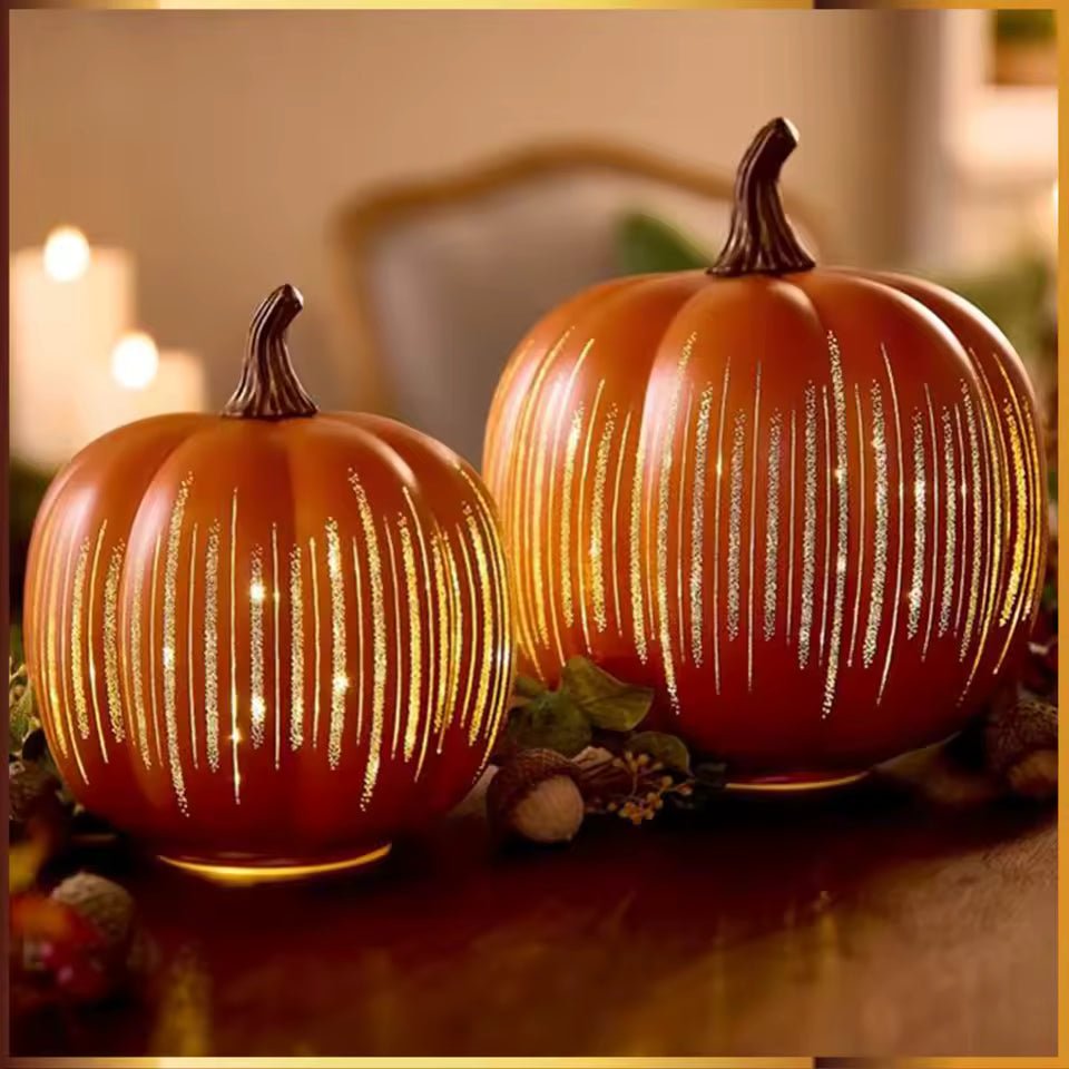 GlowPumpkin™ — Ignite Envy with a Magical, Heart - Stealing Autumn Ambiance (Orange Small) - Home & Garden > Home Décor > Seasonal & Holiday Decorations > Halloween Decorations > Lighted Pumpkins | Zavonix
