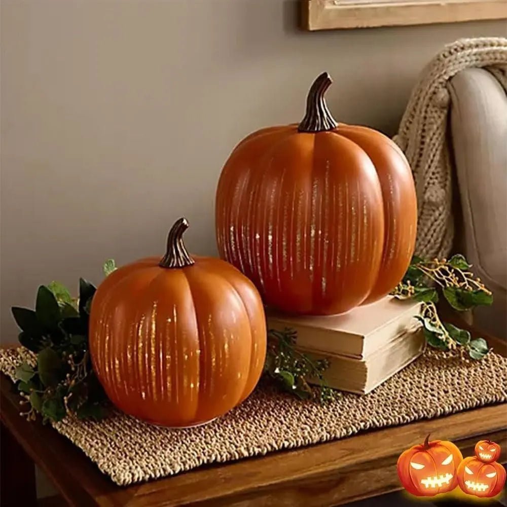 GlowPumpkin™ — Ignite Envy with a Magical, Heart - Stealing Autumn Ambiance (Black Small) - Home & Garden > Home Décor > Seasonal & Holiday Decorations > Halloween Decorations > Lighted Pumpkins | Zavonix
