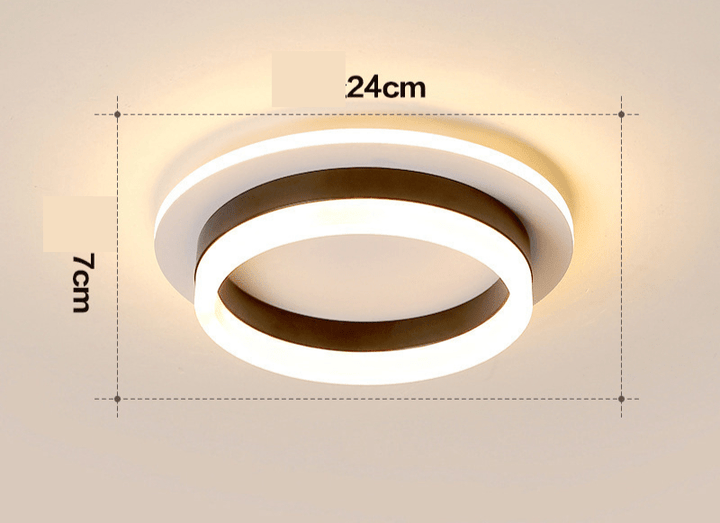 Gold LED Flush Mount Ceiling Light – Modern Design for Living Room and Bedroom 4