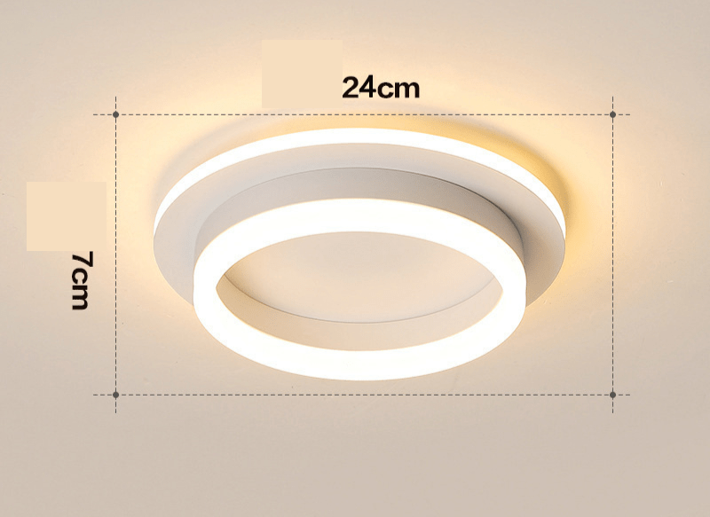 Gold LED Flush Mount Ceiling Light – Modern Design for Living Room and Bedroom 5