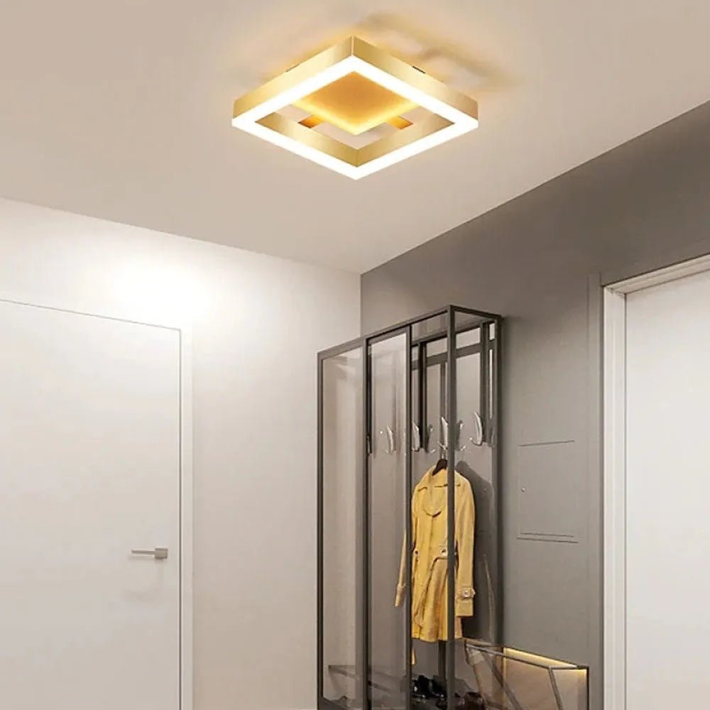 Gold LED Flush Mount Ceiling Light – Modern Design for Living Room and Bedroom 2