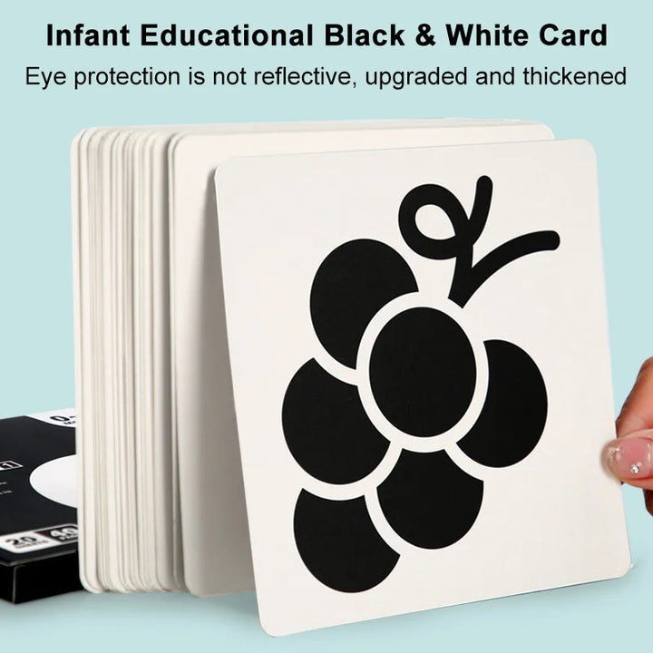 Stack of rounded-corner visual cards with a black grape illustration on a white background.
