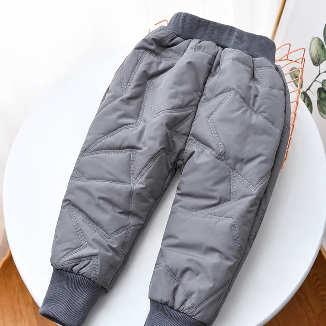 Gray quilted kids&