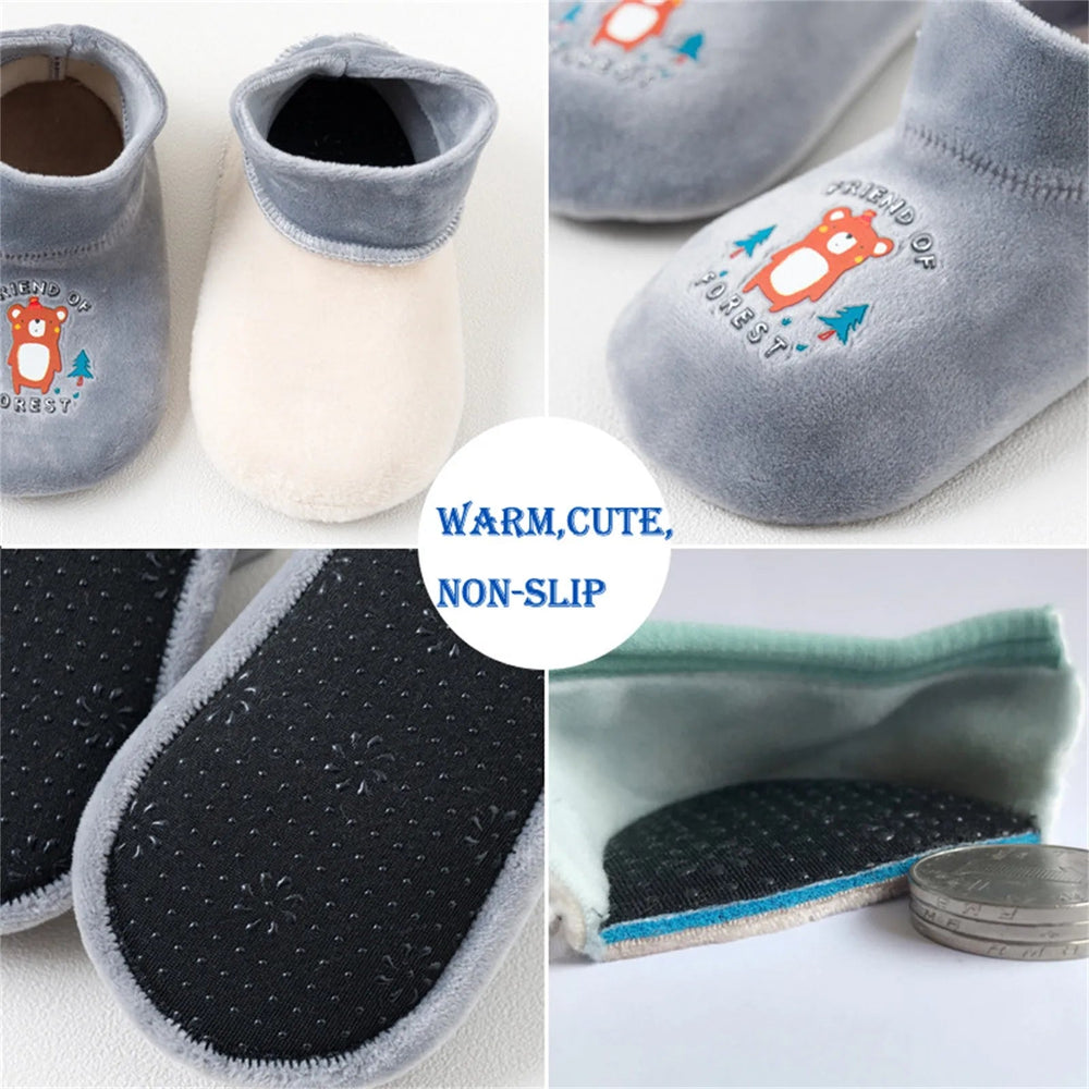 Gray sock shoe details showing the lining, textured rubber sole, and a side cutaway
