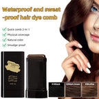 GrayAway Glide – Instant Hair Color Stick with Built - In Comb (Black Brown Buy 1) - | Zavonix