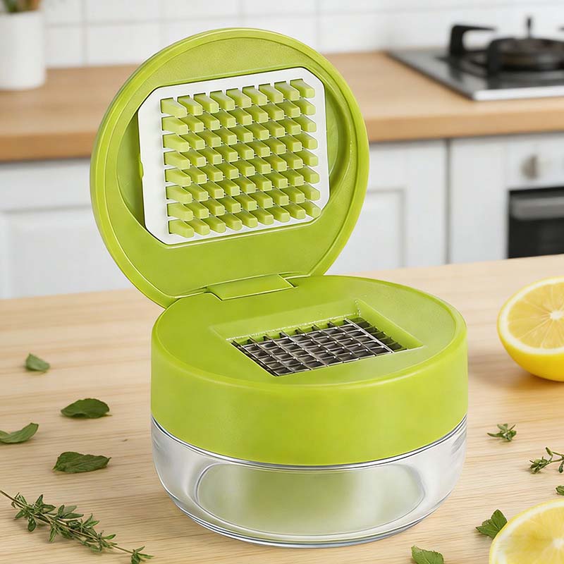 Green Garlic Chopper Stainless Steel Blades Product Image 03