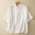 GREEN HUE LINEN SHIRT (Black XS) - | Zavonix