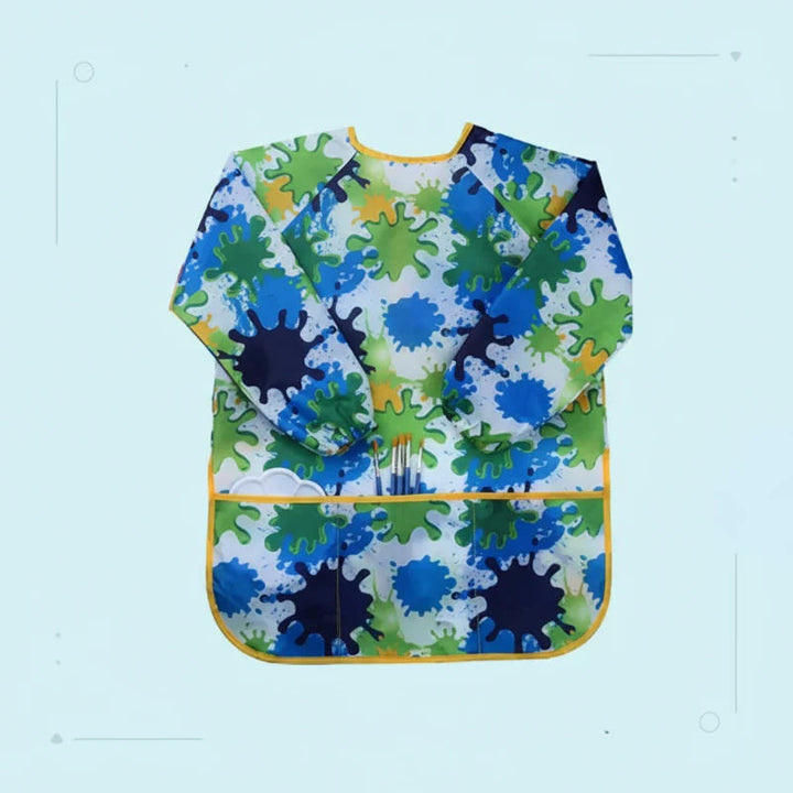 Green and blue splatter-print kids&