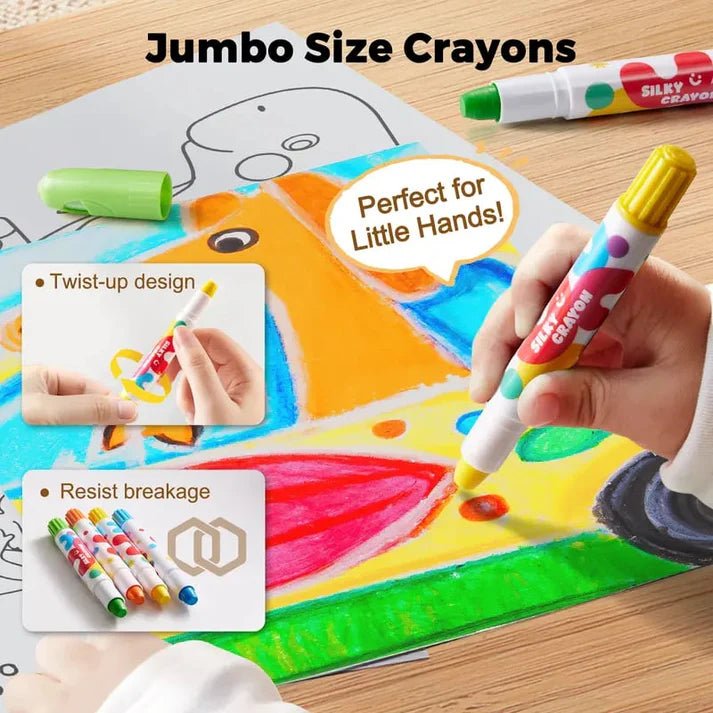 Grove Jumbo Crayons Easy Hold Toddler Coloring Set Product Image 03
