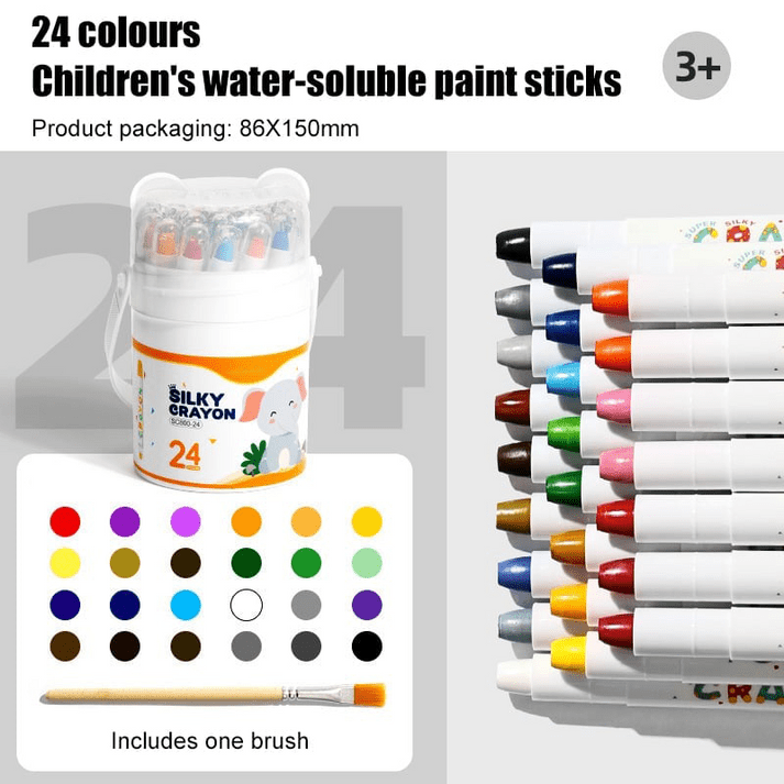Grove Jumbo Crayons Easy Hold Toddler Coloring Set Product Image 10