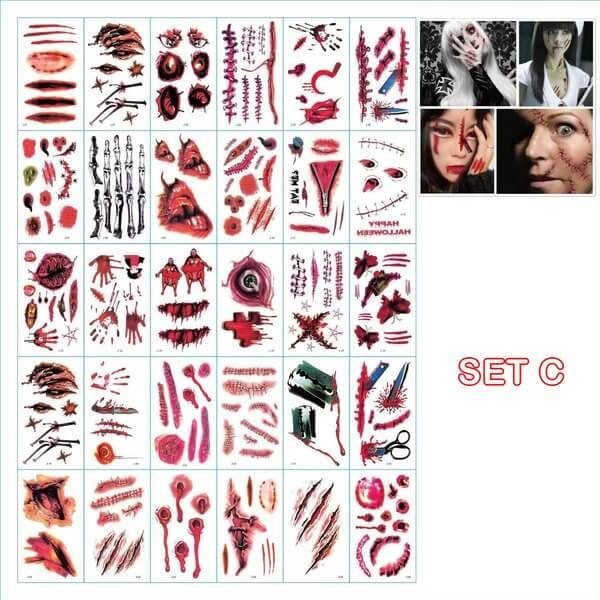 Halloween Body Masterpieces™ — Transform Your Skin into an Unstoppable Attention Magnet (SET C (30 PIECES) ) - | Zavonix