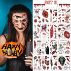 Halloween Body Masterpieces™ — Transform Your Skin into an Unstoppable Attention Magnet (SET J(30 PIECES) ) - | Zavonix