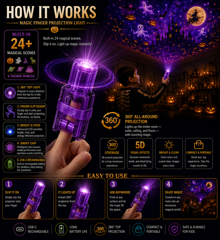 Halloween Finger Projector Six Themes Product Image 05