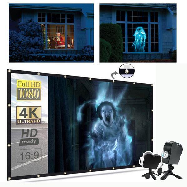 Halloween Flash Sales - Haunted Halloween Projector (85 inch Projector Screen (Halloween Promotion) ) - 150403 | Zavonix