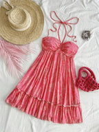 Halter Dress™ — Command Attention All Day with Flawless Fit and Fierce Style (Red XL) - | Zavonix